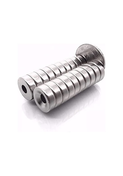 8 Adet 15x5 Mm 10x5,5mm Havşalı Delikli Neodyum Mıknatıs Metrik 10/5,5