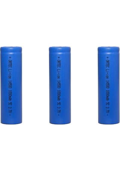 14500 3.7v Li-ıon 1000mah 5c Şarj Edilebilir Kalem Pil 3'lü