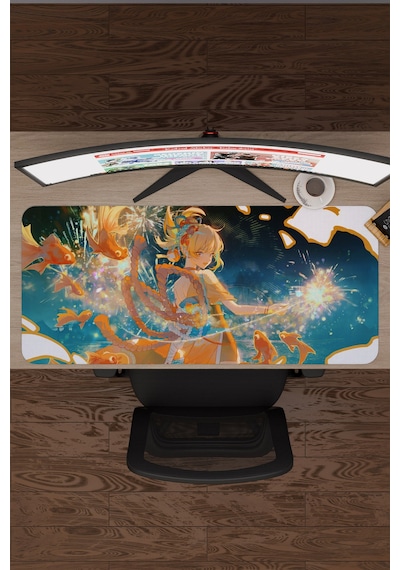 Yoimiya Genshin Impact Anime Gacha V3 - 90x40 Xxl Gaming Mouse Pad Fare Altlığı