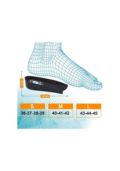 Black Deer Extender 3 CM Siyah Boy Uzatıcı Tabanlık - Siyah
