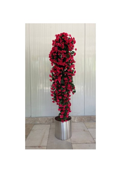 140 Cm Yapay Metal Saksı 30x30 Dekoratif Ağaç Çok Renkli