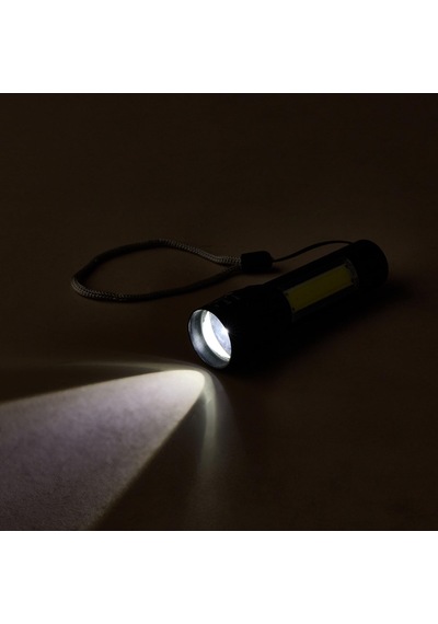 Amber Led Şarj Edilebilir Led'li El Feneri Cata Ct-8024 Siyah