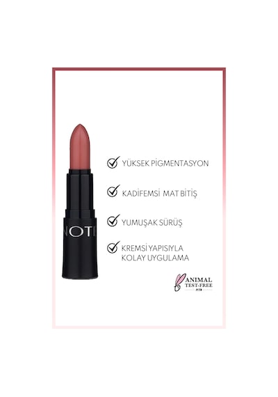 Note Cosmetique Mattemoist Lipstick Mat Bitişli Ruj 310 Lingerie Nude - Açık Nude