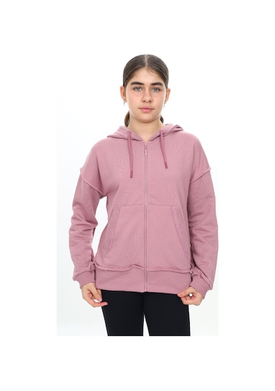 Toontoy Kız Çocuk Kapüşonlu Hırka Mavi