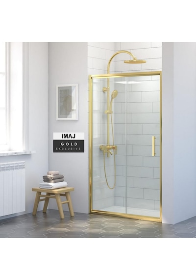 İmaj Banyo İmaj Gold İki Duvar Arası 1 Sabit 1 Sürgü Duşakabin