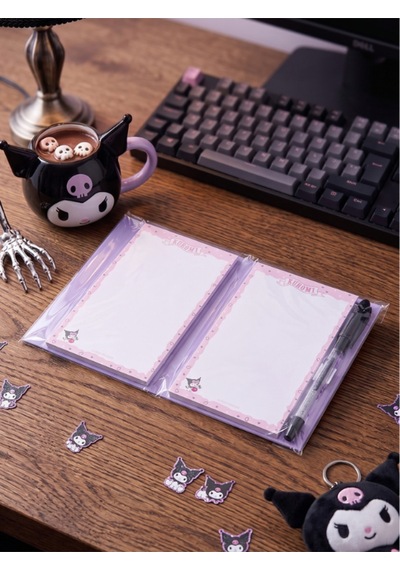 Kuromi & Hello Kitty Lisanslı Kalemli Bloknot Not Defteri Çok Renkli