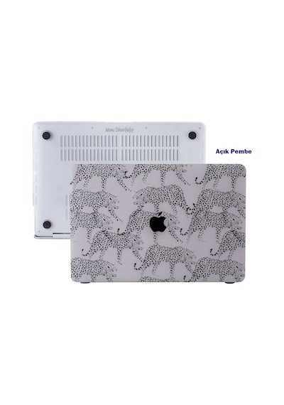 Macbookpro Kılıf Hardcase A1706-08 1989 2159 2251-89 2338 Animal2 Açık Pembe