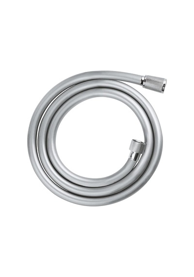 Smartizi Ultra Dayanıklı Gri Duş Spirali 150 Cm - Patlamaya Ve Kırılmaya Karşı Dirençli Esnek Pvc Yapı - Paslanmaz G1/2 Üniversal Bağlantı
