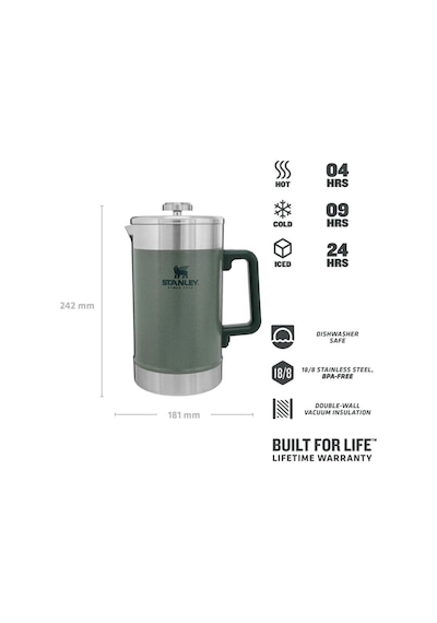 Stanley 48oz Classic Vac French Press H. Green Eu-28477 Yeşil