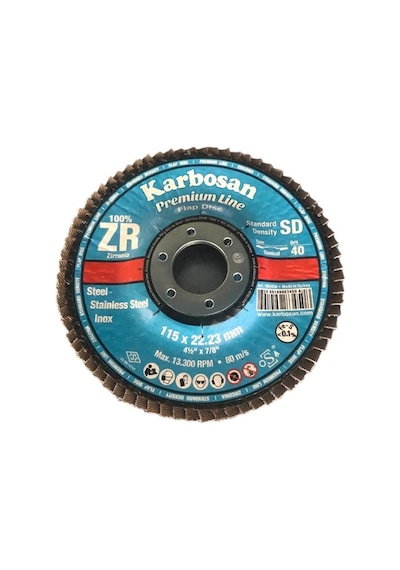 Karbosan Premium Sd Flap 115 X 22 Zr 40 Kum Zımpara 10 Adet