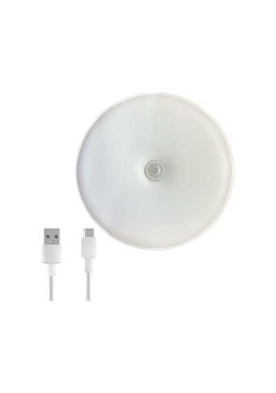 Hareket Sensörlü Led Gece Lambası Şarj Edilebilir Ve Taşınabilir 4000k Işık, Usb İle Dolap İçi, Merdiven, Gardrop Altı Kullanımına Uygun Beyaz Işık Spot Lamba 1 .