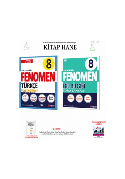 Fenomen 8. Sınıf Türkçe Fasikül Ve Dil Bilgisi Seti