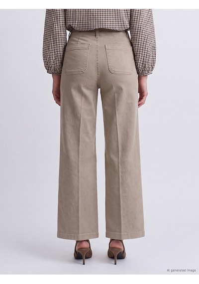 Lcw Jeans Bej Culotte Fit Kadın Jean Pantolon