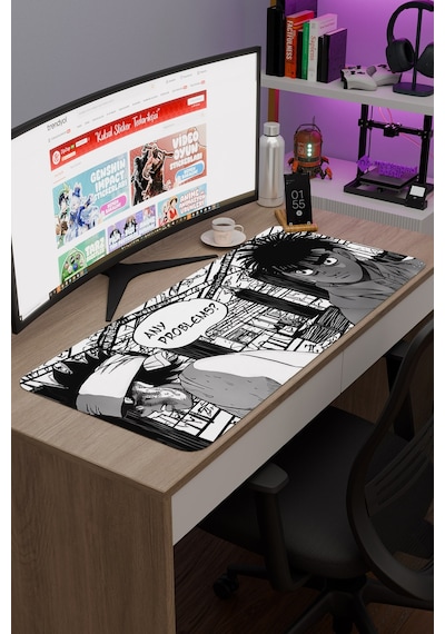 Hajime No Ippo Anime V4 - 90x40 Xxl Gaming Kauçuk Kaymaz Taban Mouse Pad Fare Altlığı