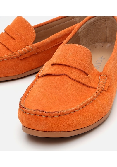 Hotiç Kadın Süet Deri Turuncu Günlük Loafer 01ayh306650a570 Turuncu