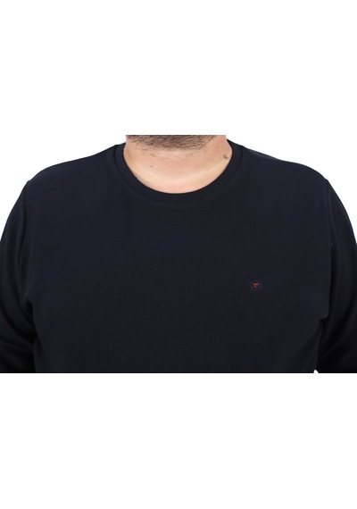 Moc Grande Mocgrande Gipeli Sweat Bisiklet Yaka Wreath 22713 Lacıvert Lacivert