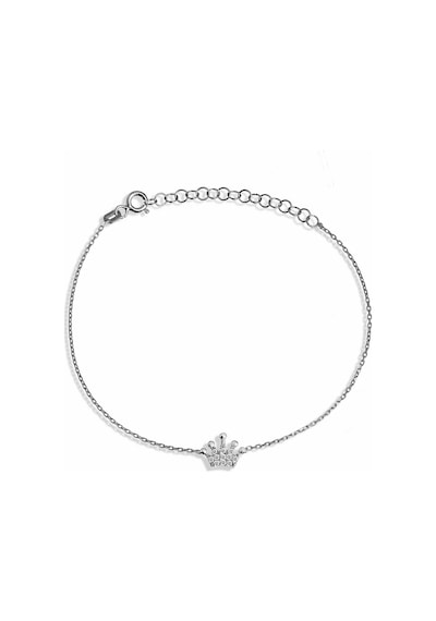 Argentum Concept - Zirkon Taşlı Gümüş Taç Bileklik - B054601