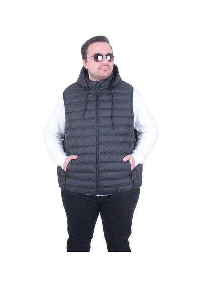 Moc Grande Mocgrande Erkek Büyük Beden Yelek Mg 2510 Sıyah Sıyah