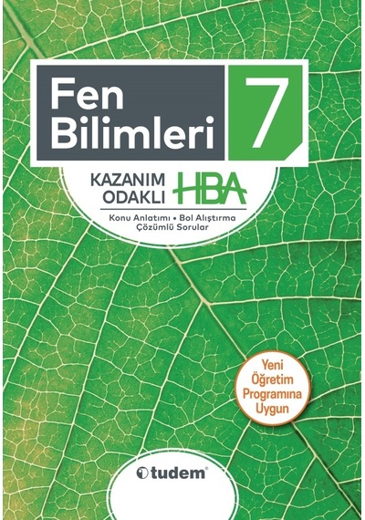 7.Sınıf Fen Bilimleri HBA -  Tudem Yayınları