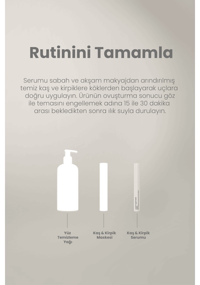 Cosmogenesis Labs Kaş Kirpik Serum 3ml – Su Bazlı Besleyici Dolgunlaştırıcı Vegan (%1 Biotin- %1 Peptit)