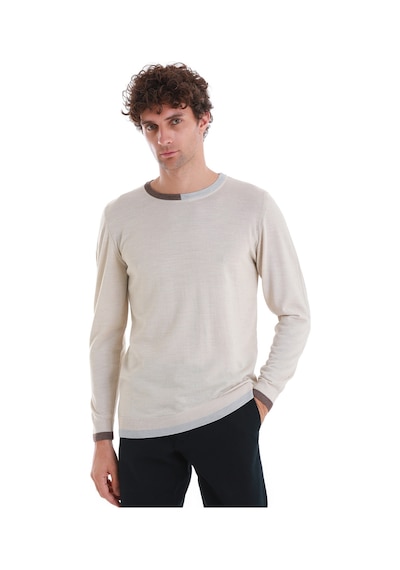 Hatemoğlu Bej Regular Fit Düz Bisiklet Yaka Yünlü Triko Kazak 34122023a001 006 Bej