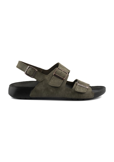 Roy Jones Barcelona Urban Sandals Rahat Yumuşak Tabanlı Erkek Sandalet Haki
