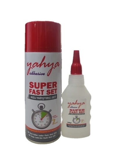 Yahya Çift Komponentli Hızlı Ahşap Mdf Plastik Çok Amaçlı Yapıştırıcı Seti 400 Ml/100gr Büyük Boy 400 Ml
