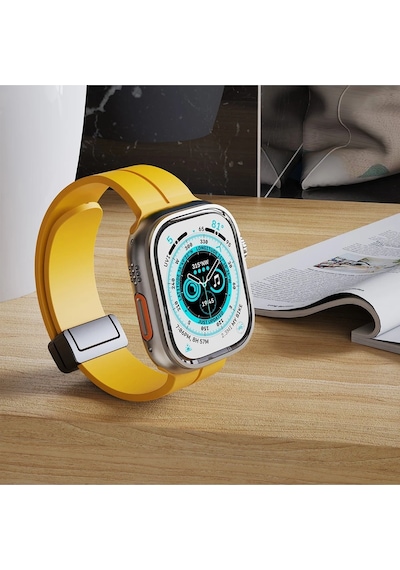 Newface - 16 - Apple Watch 38mm Kr412 Elegance Stylısh Kordon - Kmrsfres - - Kırmızı