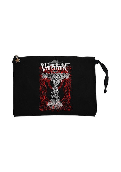 Bullet For My Valentine Classic Astarlı Cüzdan / El Çantası Siyah