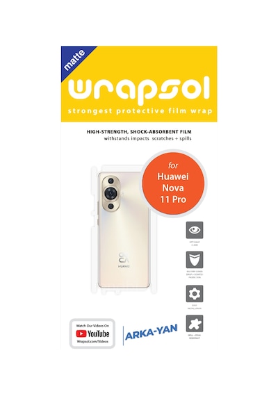 Huawei Nova 11 Pro Mat Arka Ve Yan Kaplama Poliüretan Film