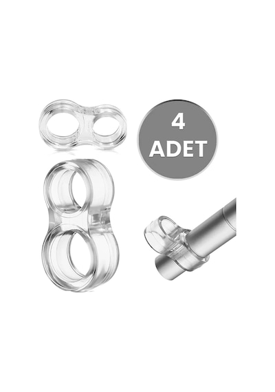 4 Adet Kapı Kolu Pencere Stoperi, Kapı Arkası Duvar Koruyucu Tamp