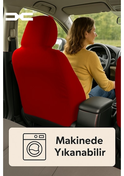 Her Mevsim Rahatlik Sunan Dacia Duster İle Uyumlu Oto Koltuk Kilifi İle Aracinizda Ferahlik Kırmızı