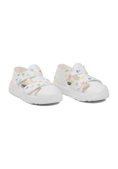 United Colors of Benetton Beyaz Cırtlı Hafif Bebek Sandalet Bn-1407 B