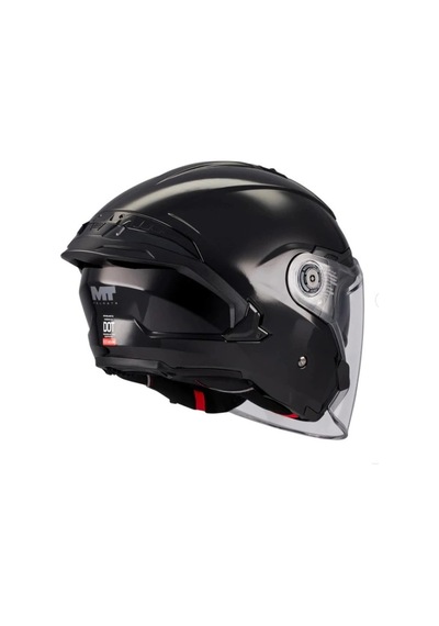 Kask Mt Cosmo Sv Pure A1 Parlak Siyah