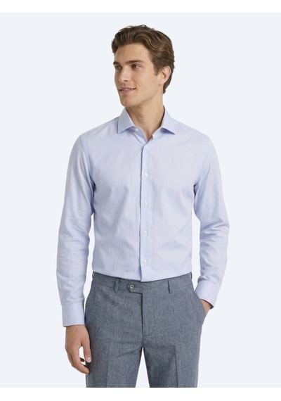 Kip Açık Mavi Mikro Regular Fit Uzun Dokuma Casual %100 Pamuk Gömlek Kip Açık Mavi Mikro Regular Fit Uzun Dokuma Casual %100 Pamuk Gömlek