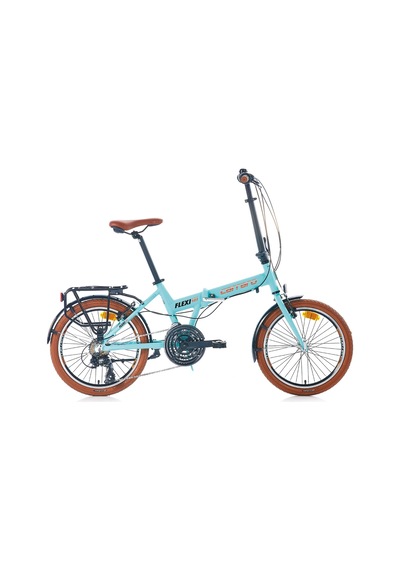 Carraro Flexi 121 20 Jant 21 Vites 35 Cm V Fren Katlanır Bisiklet Mat Turkuaz Siyah Bakır