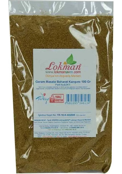 Garam Masala Baharat Karışımı 100 Gr Paket