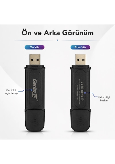 Carlinkit Mini 5 Pro Bluetooth & Wi-fi Kablosuz Carplay Çevirici