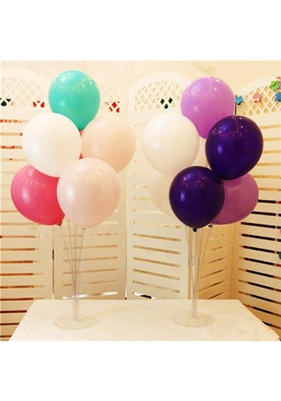 Ayaklı Balon Standı 7li Set Çok Renkli
