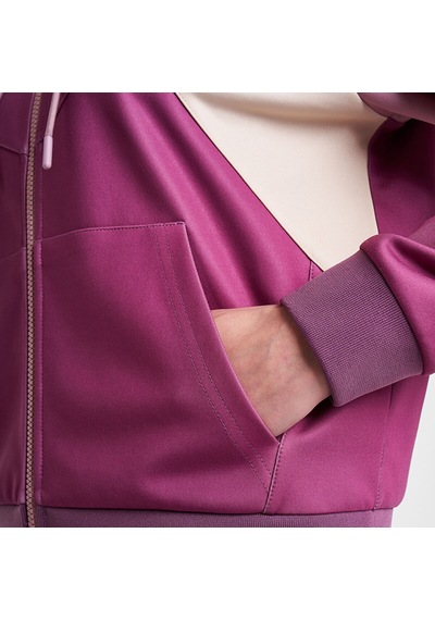 Lescon 25n-2131 Kadın Fermuarlı Kapüşonlu Sweatshirt Violet