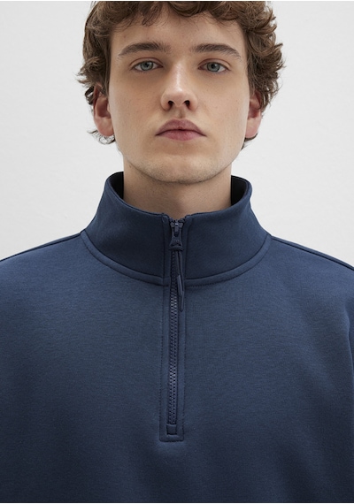 Mavi - Yarı Fermuarlı Lacivert Basic Sweatshirt 0s10278-70490 Lacivert