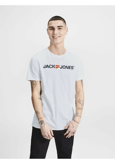 Jack & Jones Erkek T-Shirt 12137126 Beyaz