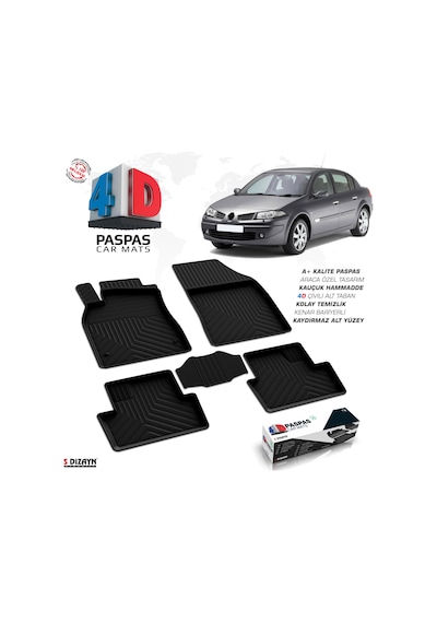 Renault Megane 2 Sd 4d Havuzlu Paspas 2002-2008 A+kalite 4ds-83253