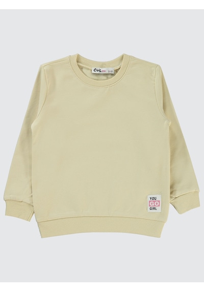 Civil Girls Kız Çocuk Sweatshirt 2-5 Yaş Sarışın Ağaç Sarışın Ağaç Sarı