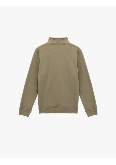Koton Uzun Kollu Şardonlu Basic Yarım Fermuarlı Sweatshirt Yeşil 6wam70016mk Koyu Yeşil Koton Uzun Kollu Şardonlu Basic Yarım Fermuarlı Sweatshirt Yeşil 6wam70016mk Koyu Yeşil