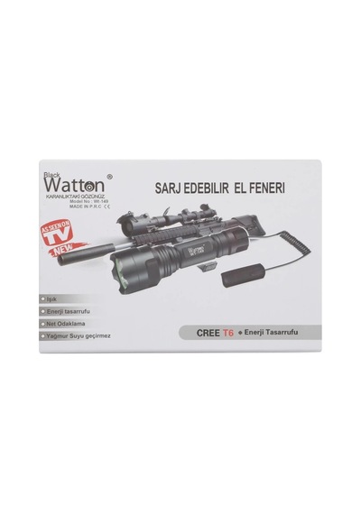 Güçlü Aparat Uyumlu Şarjlı Fener Wt-149 Beyaz