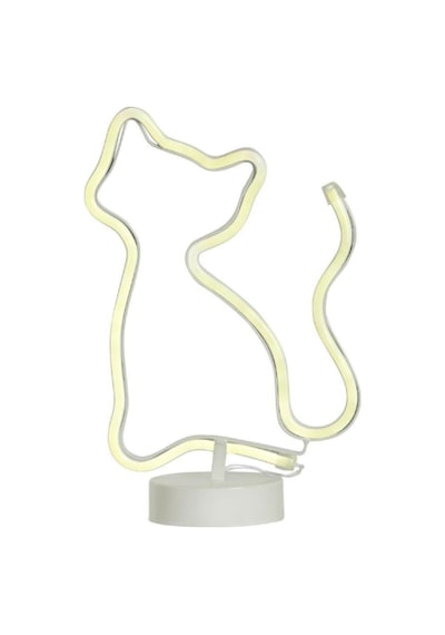 Kedi Neon Led Işık Masa Gece Aydınlatma Lambası