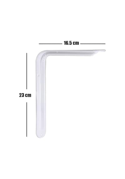 Feyzayapı Raf Altı Ayak Raf Tutucu L Demir 16.5 X 23 Cm Beyaz Montaj Aparatı 2 Adet Belirtilmemiş