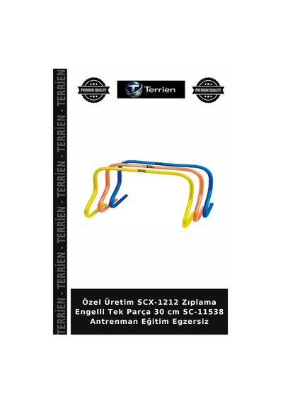 Özel Üretim Scx-1212 Zıplama Engelli Tek Parça 30 Cm Sc-11538 Antrenman Eğitim Egzersiz Çok Renkli