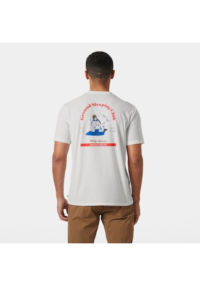 Helly Hansen Skog Recycled Graphic Erkek T-shirt-32454 Beyaz